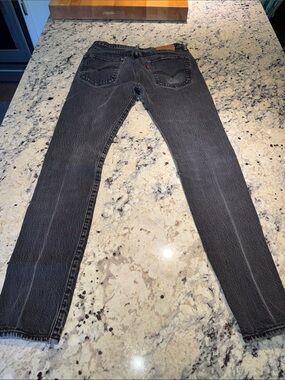 Levi's Men's Faded Black Skinny Jeans